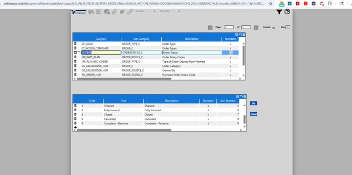 Finance System updating SO Status
