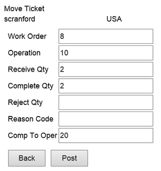 mobile erp screen