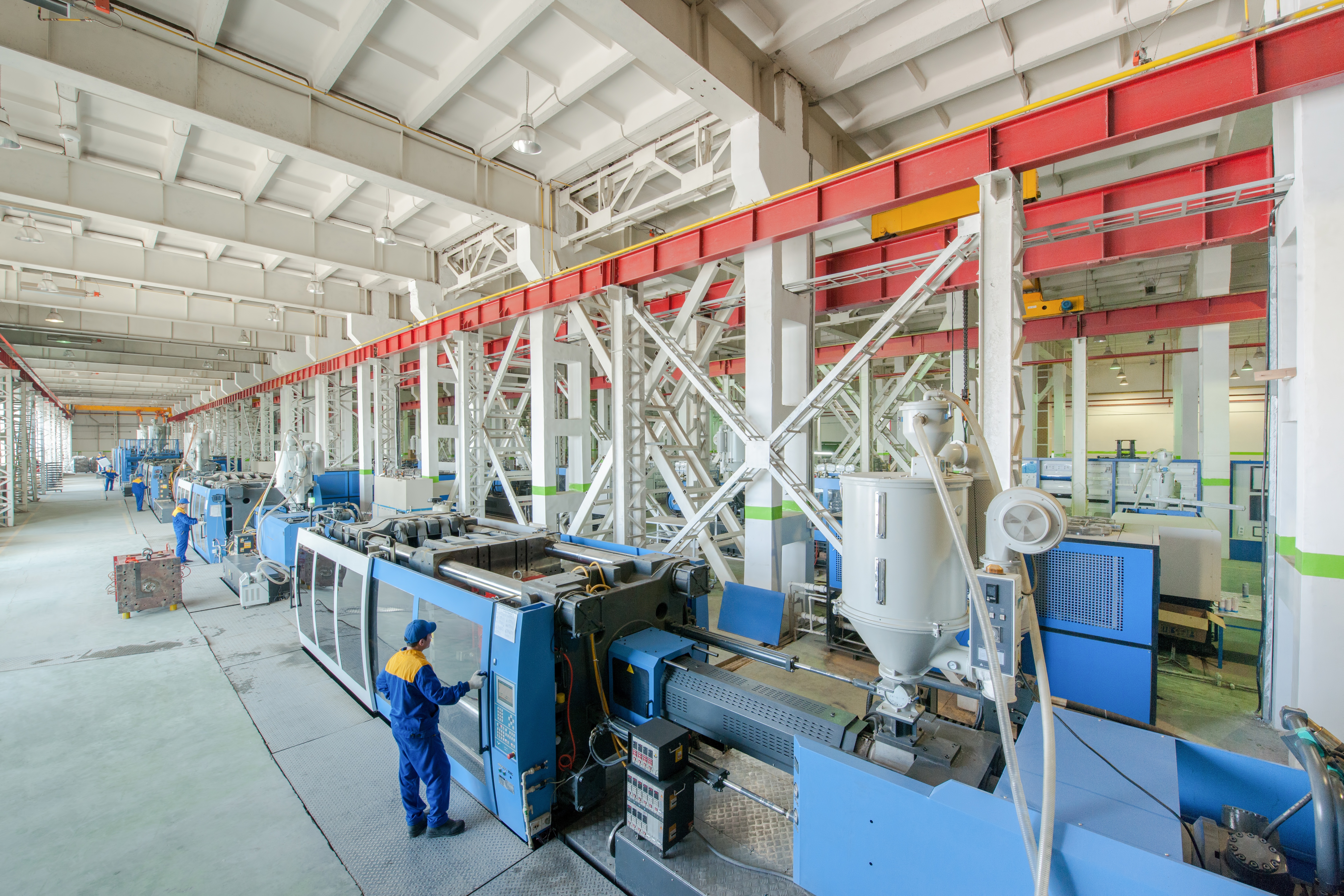 Shot of warehouse machinery