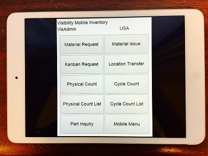 Warehouse Management System Screen
